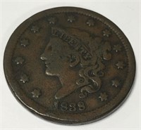 1838 Large Cent Coin