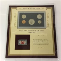 1972 Proof Set San Francisco Mint & Historic Stamp