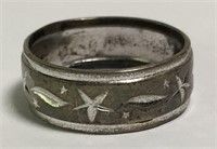 Sterling Silver Engraved Ring