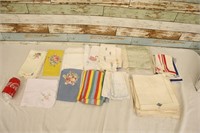 Vintage Tea Towel & Napkin Lot