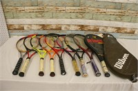 Huge Lot of Miscellaneous Tennis Rackets