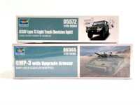 2 Military Models Tank & Truck