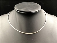 Reversible 14KT White Gold and Gold Necklace