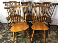 5 Wooden Moosehead Chairs