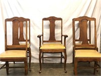 Five Wood Chairs