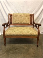 Victorian Style Floral Rolling Seat