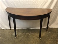 Semi-Circle Wooden Table