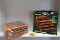 12 in 1 Deluxe Game Chest - New w/ Damaged Box