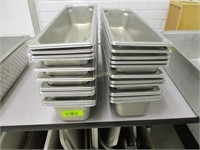 (22) Stainless Steel Steam/Cold Table Pans