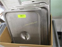 (13) Stainless Steel Steam/Cold Table Pan Lids