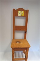 Highback Wood Chair  - Seat 14" Back 36"