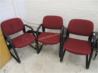 Three Office Arm Chairs