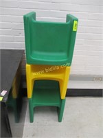 (3) Plastic Children's Chairs