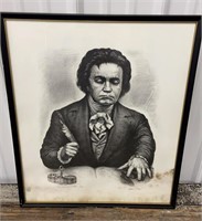 Signed and numbered Alton S. Tobey print of