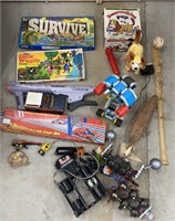 Box of games and toys