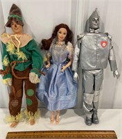 3 Wizard of Oz dolls