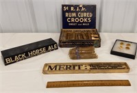 Box of advertising - cigars/ Merit cigarette,