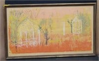 Mary Ashe Trautman lithograph, signed, 1966
