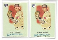 Lot of 2 Carlos Carrasco Rookie cards