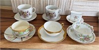 Lot of 6 Beautiful Tea Cup & Saucers