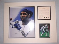 Deon Sanders 11x14 Matted Litho Print 95 Edition