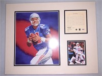 Drew Bledsoe 11x14 Matted Litho Print 95 Edition