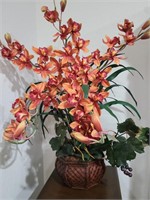Faux Cymbidium Floral Arrangement