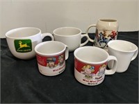 Group of various mugs and bowls