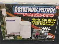 Driveway patrol wireless alert system