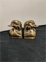 Brass duck bookends