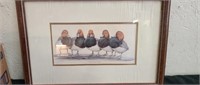 Framed duck picture 17X12