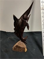 12-in ironwood statue
