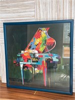 Piano Coloratura by P. Robert Print Framed