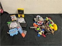 Group of handheld games, and large group of toy