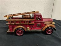 12 x 5.5 tall wood fire truck