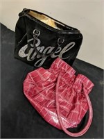 Black victoria secret purse and pink purse