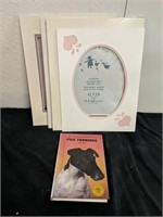 Group of picture mats and book on Fox terrier