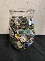 Large jar of magnets