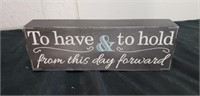 9x3 tall wood to have & to hold sign