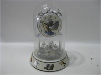 9" Tall Glass Domed Waltham Clock Untested