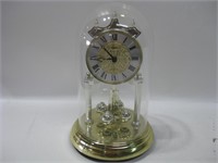 9" Tall Glass Domed Timex Clock Untested
