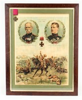Framed Certificate Roberts Victoria Cross Litho
