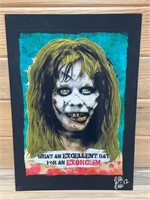 ReganThe Exorcist Movie Mixed Media Art Signed
