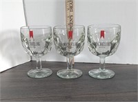 3 Michelob Beer Glasses