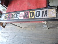 GAME ROOM WOODEN SIGN