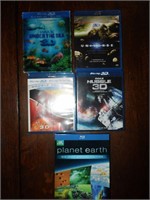 5 Asst Blu-Ray DVDs