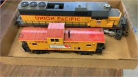 Lionel-Union Pacific engine and caboose