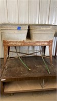 Wash tub with stand