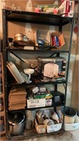 5 Tier Metal Shelf With Contents- See Pictures