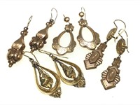 4 Pairs of Antique Earrings